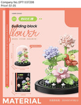 Color box spring flowers-including dust cover blocks 302PCS